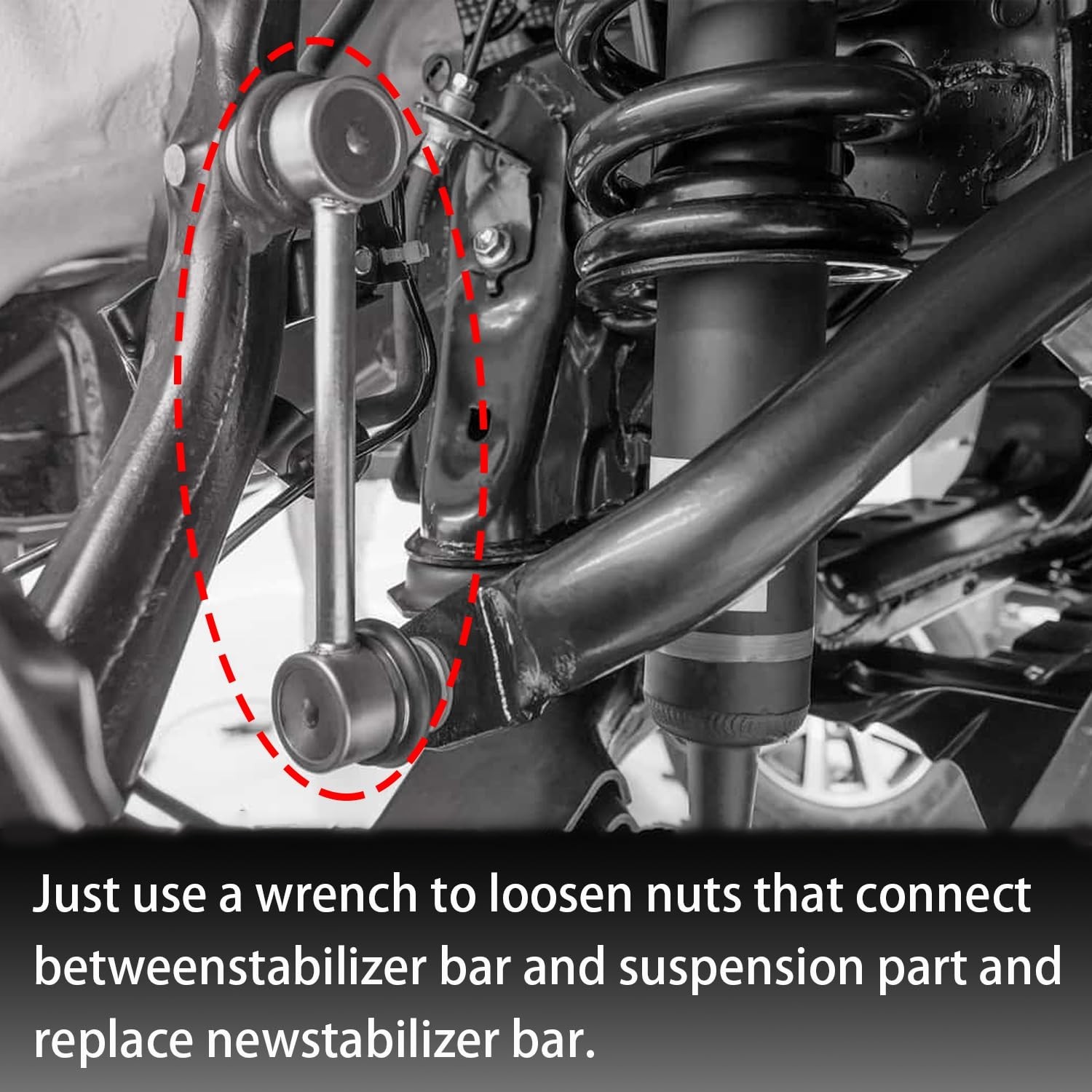 K750188 K750189 Front Sway Bar Stabilizer Links Kit Replacement for Chevrolet…