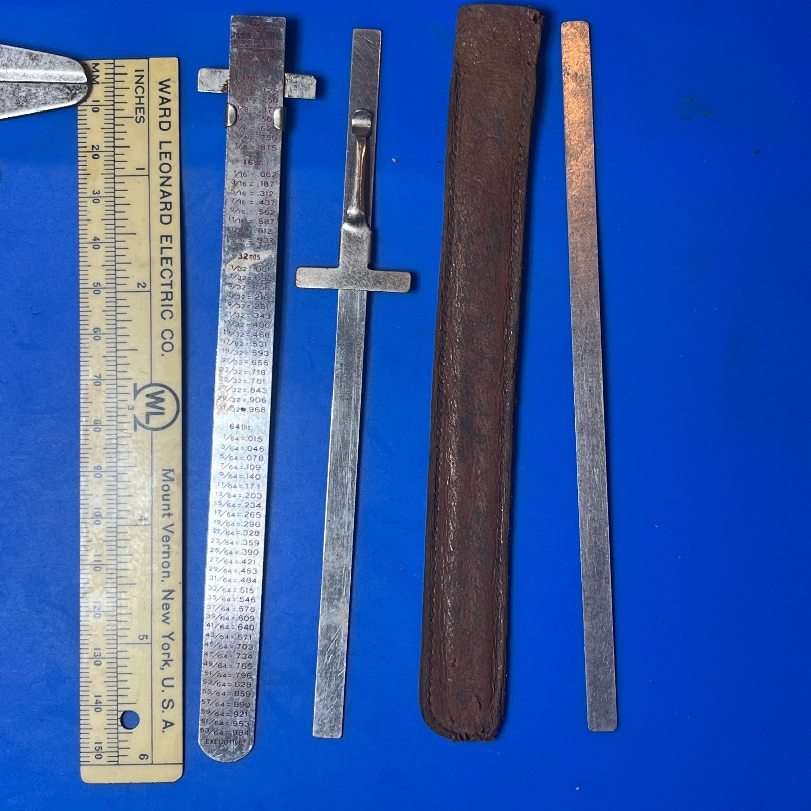 Vintage Machinist Engineering Measuring Tools Ruler Lot Jordan Caliper Snap-on