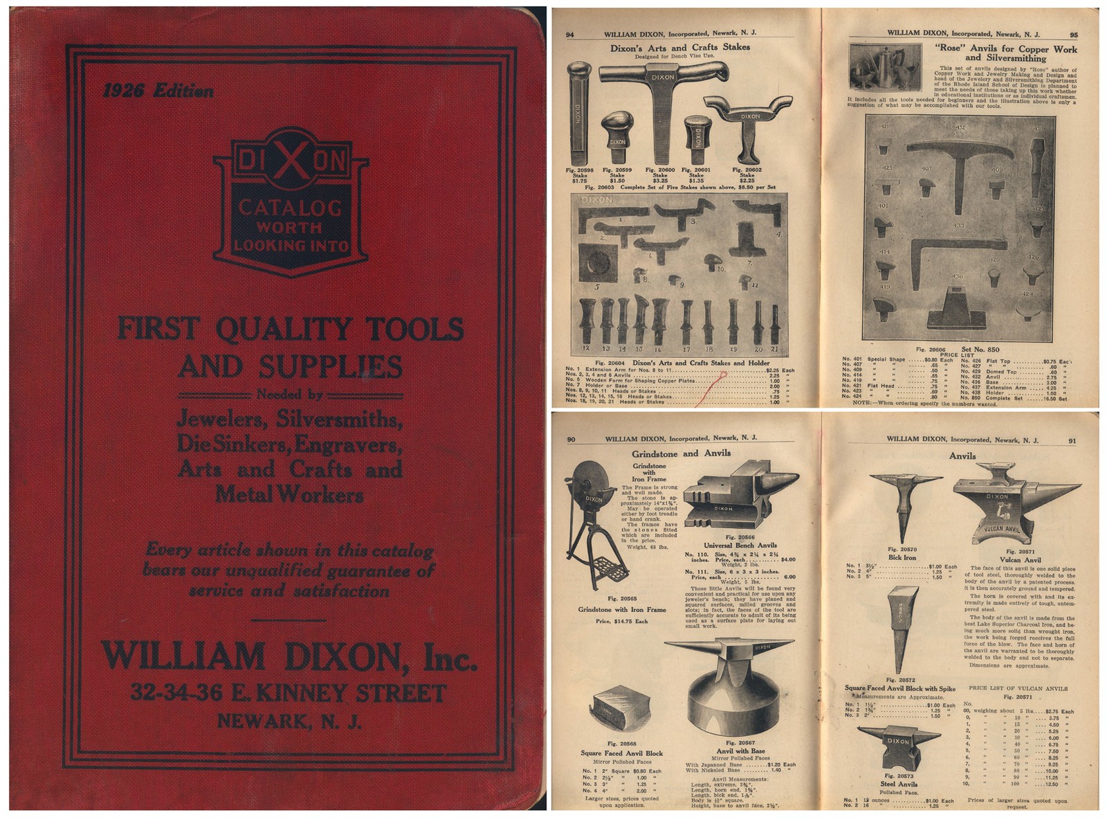 Orig. General Line 1926 Catalogue of 480 Pages – William Dixon, Newark, N.J.
