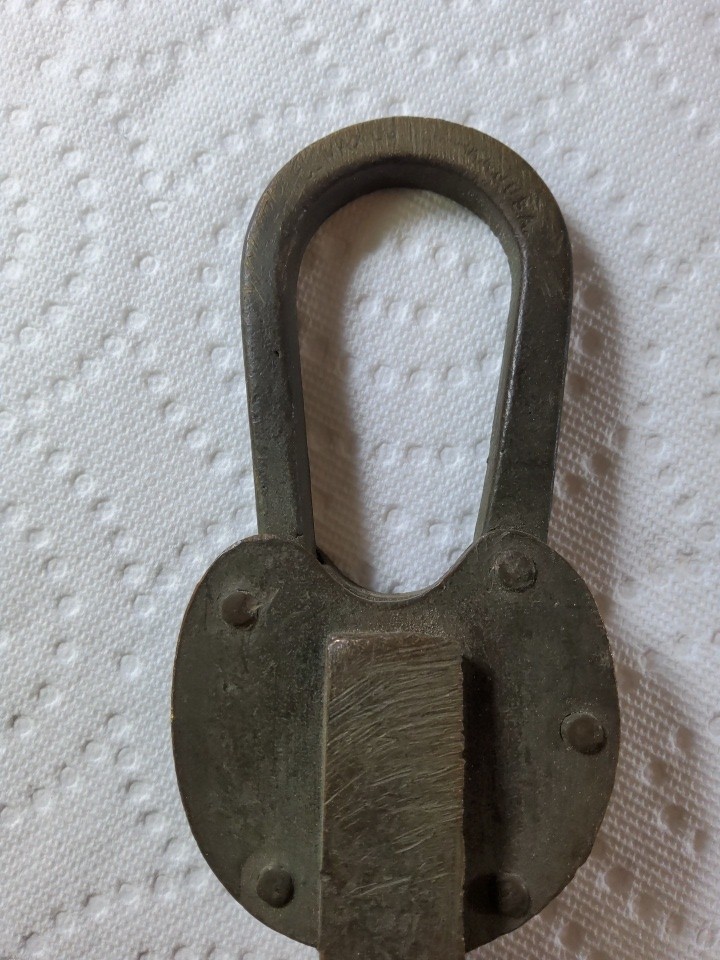 Antique J.H.W. Climax Brass Padlock