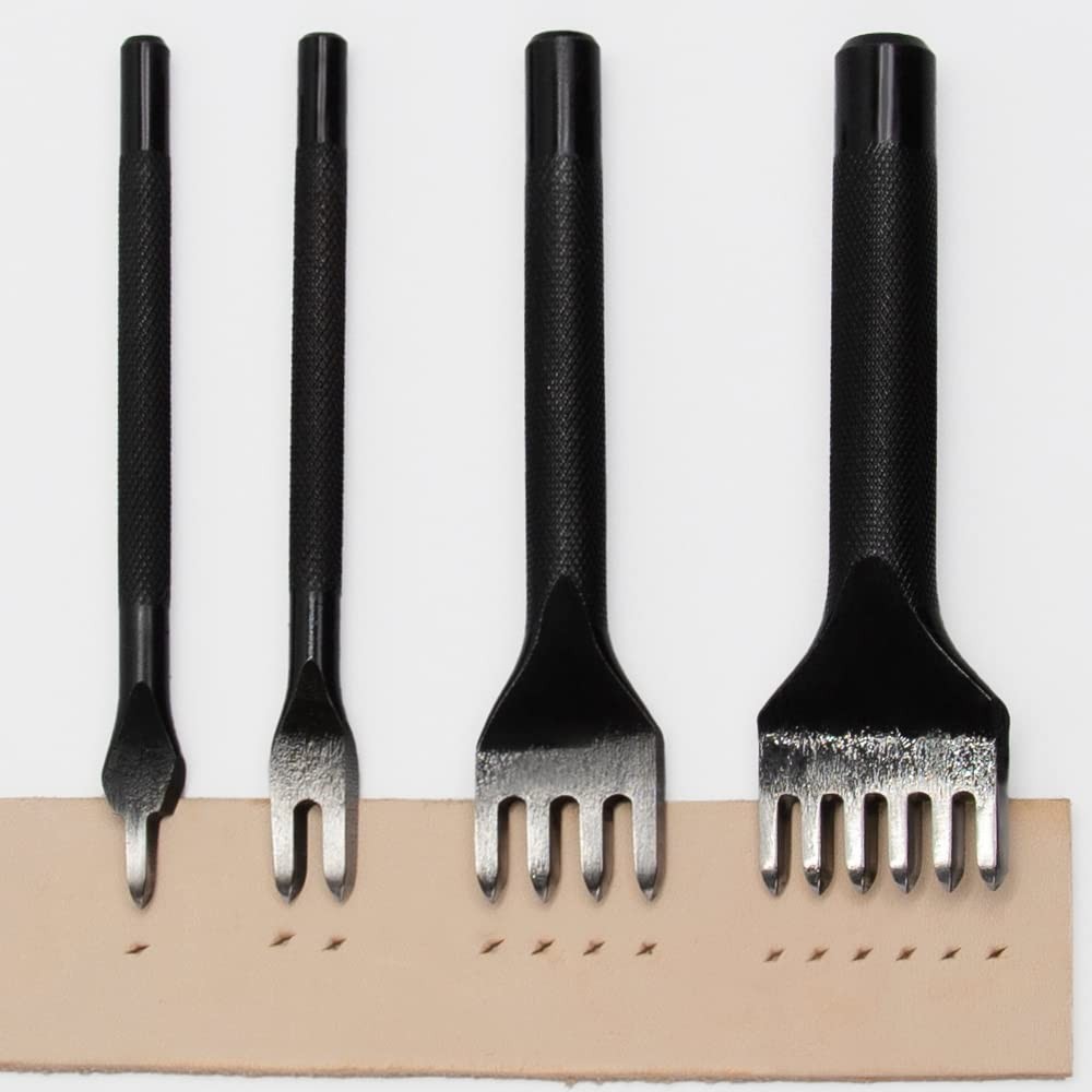 5mm Mirror Polished Steel Claw Chisel Set for DIY Leather Craft – Smooth Inner T