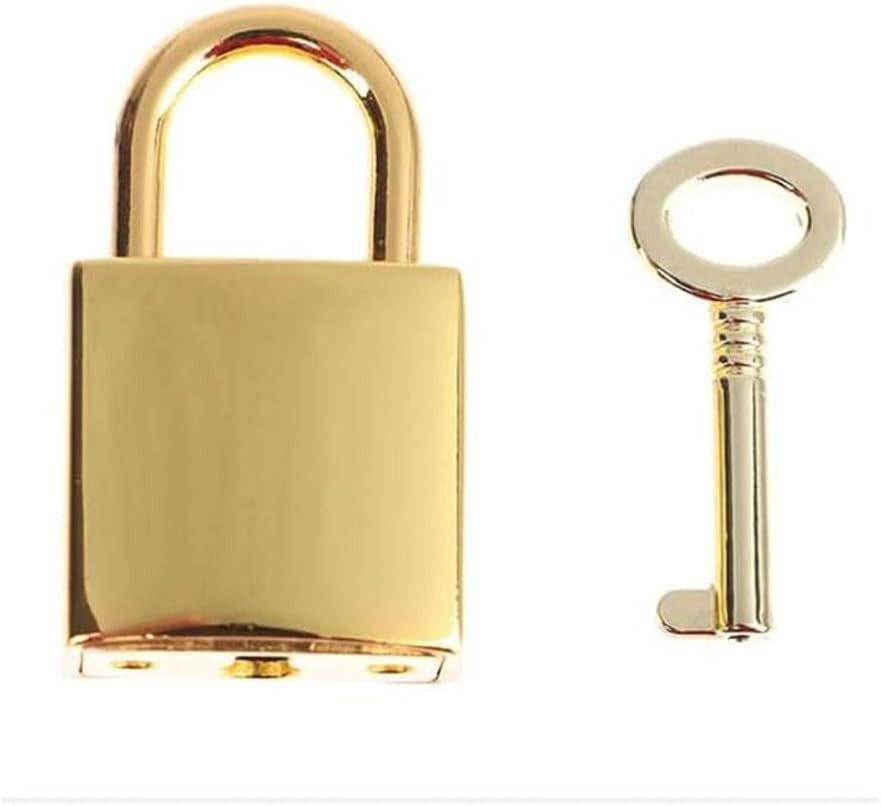 2Pcs Vintage Old Antique Style Mini Archaize Padlocks Key Lock with Key for Jewe
