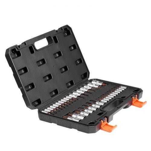 Torx Bit Socket Set 34Piece Solid Star and Tamper Proof T6T70 S2 Alloy
