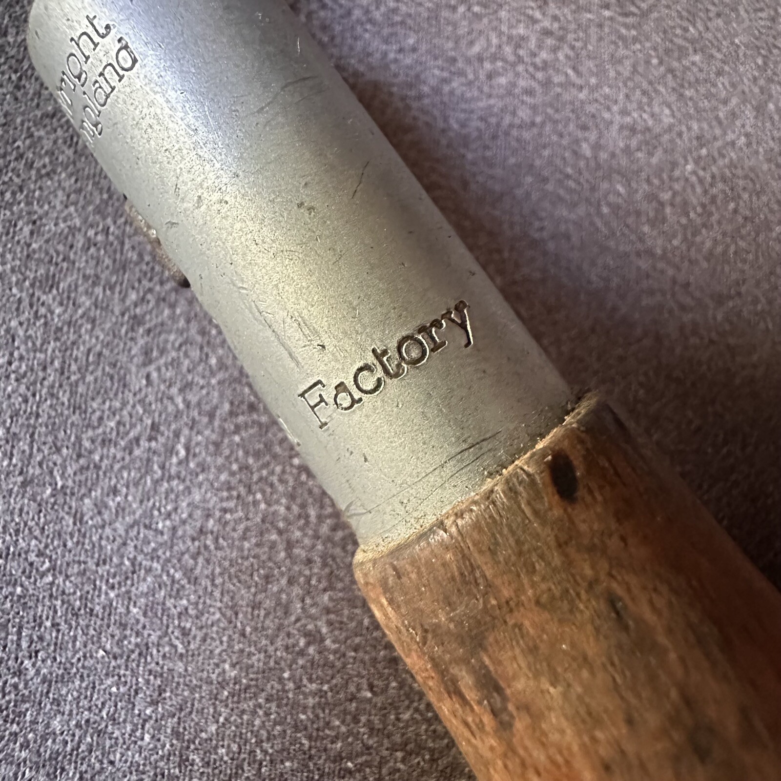 VINTAGE MOORE & WRIGHT ENGLAND 3″ RATCHET FLAT HEAD SLOTTED SCREWDRIVER TOOL