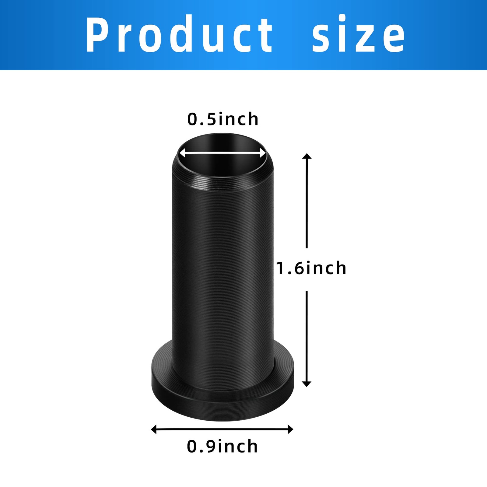 4 PCS Oar Lock Socket Insert -1/2″ Oarlock Bushing -Nylon Oar Sleeve for Oar