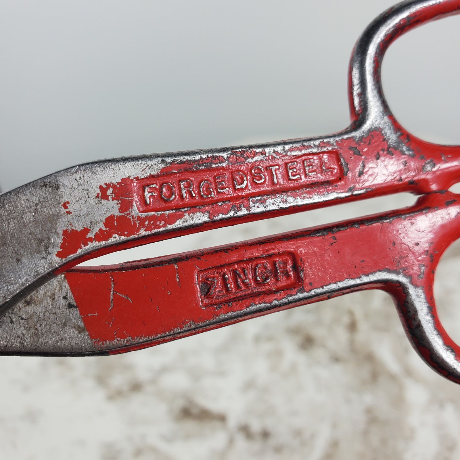 Vintage Heavy Duty Drop Forged in USA Tin Snips 10 Inches #9142