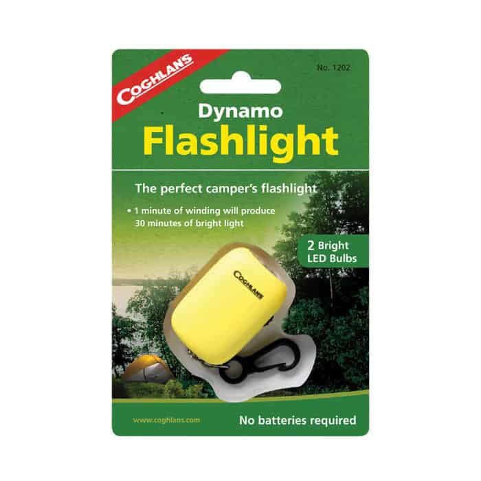 Coghlans 1202 Coghlans – Dynamo Led Camping Flashlight – No Batteries Required –