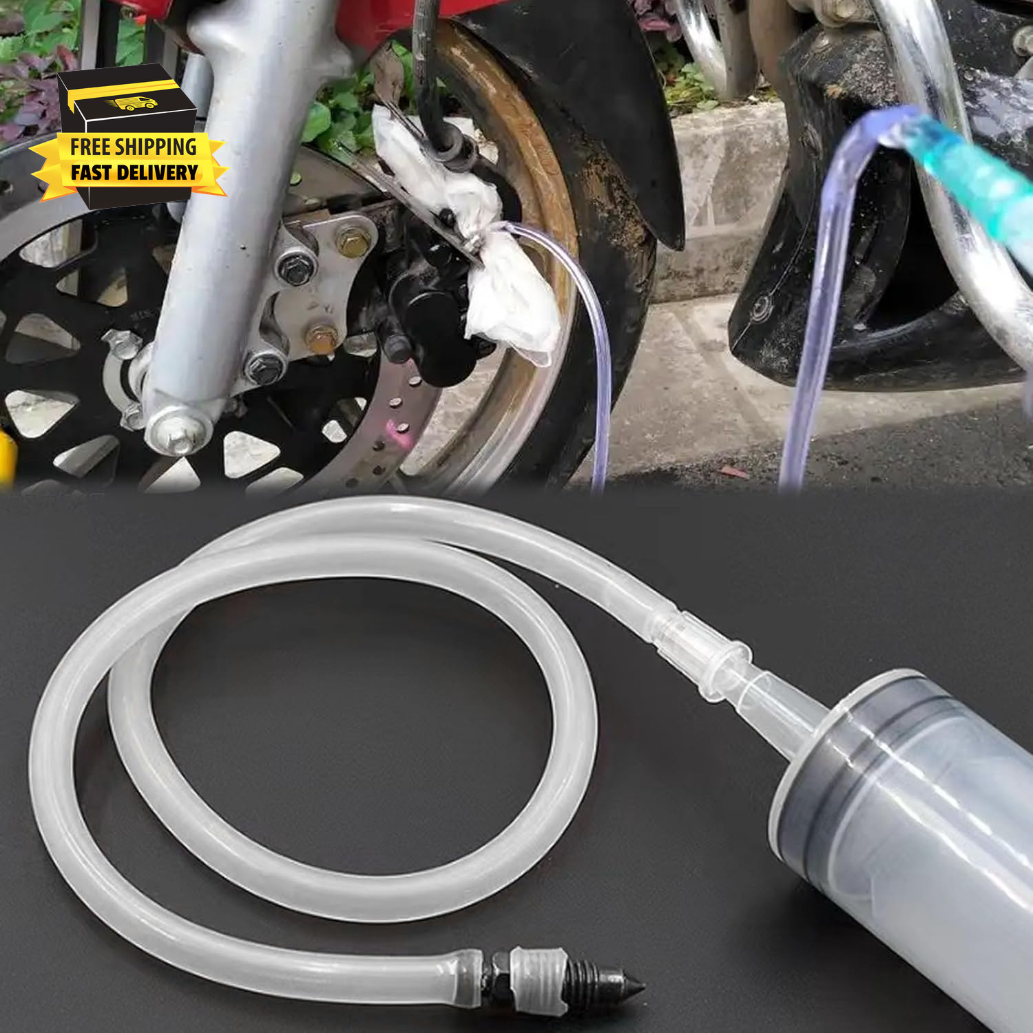 Brake Bleed Kit, Hydraulic Disc Brake Bleeding Kit Motorcycle Brake Bleeder Kit
