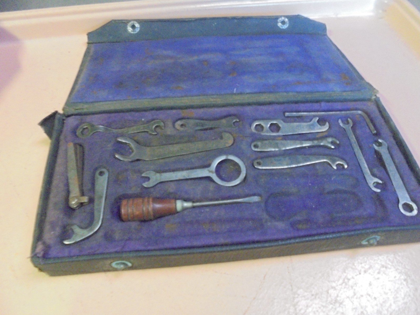 Vintage Early Spark Plug Wrench Set Remy Bosch Splitdorf Eisemann