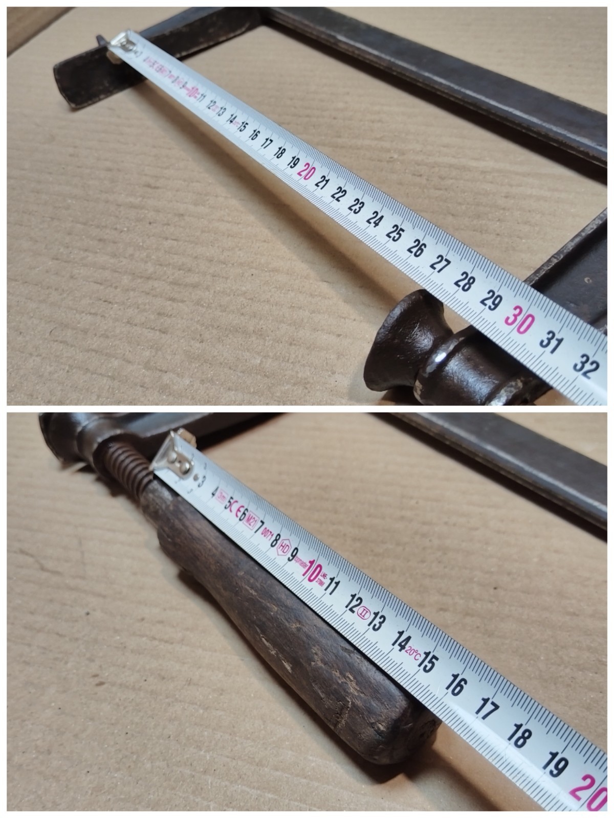ANTIQUE GERMAN METAL CARPENTERS VISE CARPENTERS CLAMP STABIL D.R.G.M. GROSS 4