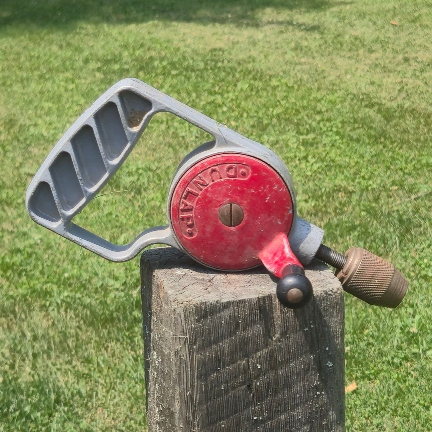 Vintage Dunlap Hand Crank Drill Sears Eggbeater Manual Woodworking USA Tools