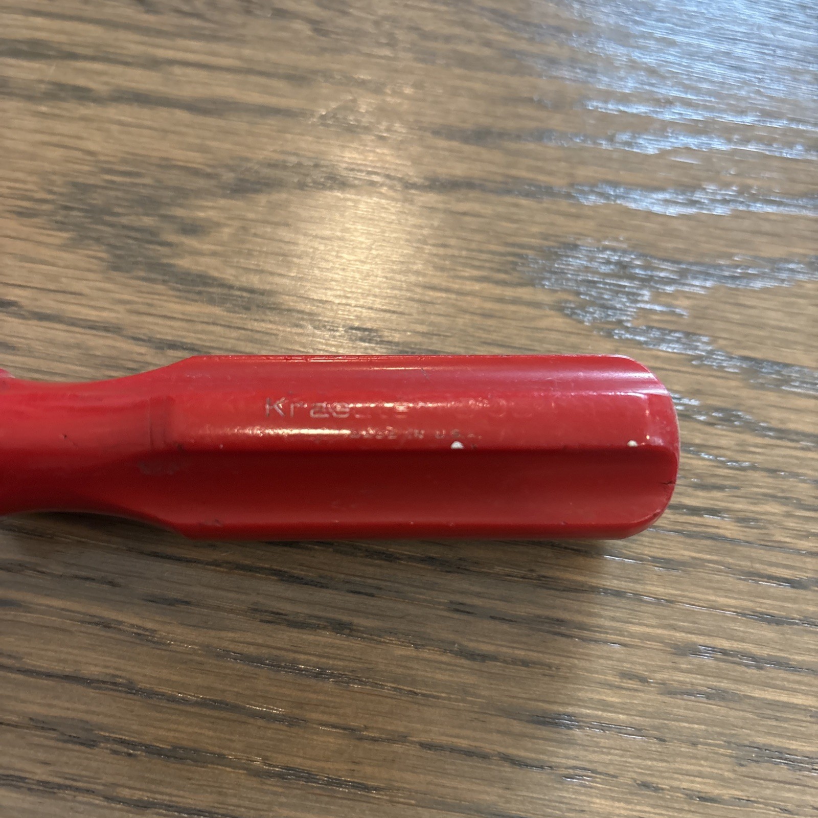 Kraeuter 31054 1/4 Drive Spinner Handle Red Vintage USA Made