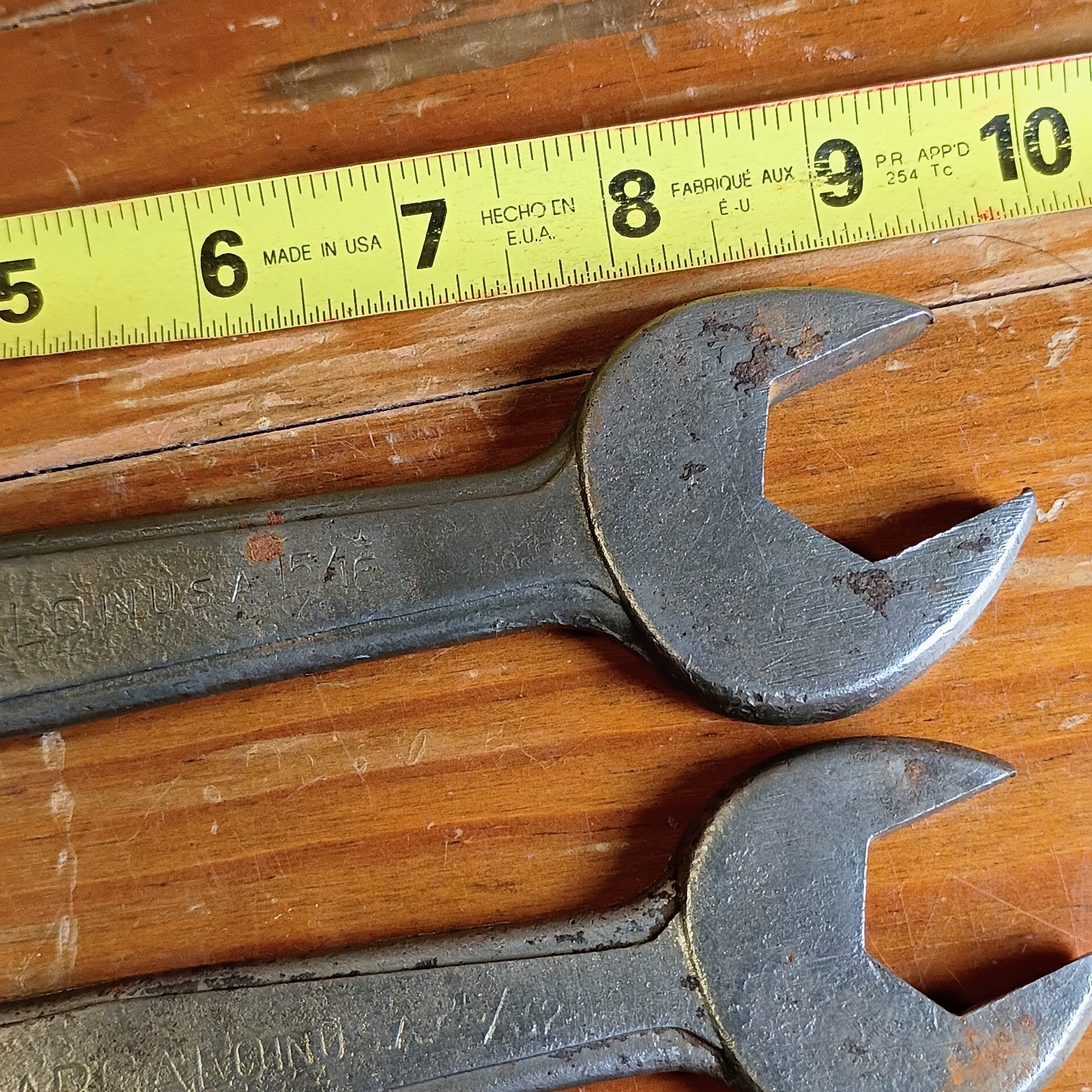 Set Of 5 Vintage Barcalo Forged In USA Open Ended Wrenches 1″ To 5/16″