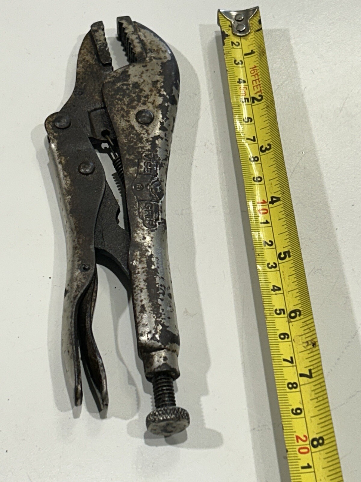 Vintage 7” Vise Grips Used Rusty Smooth Operation