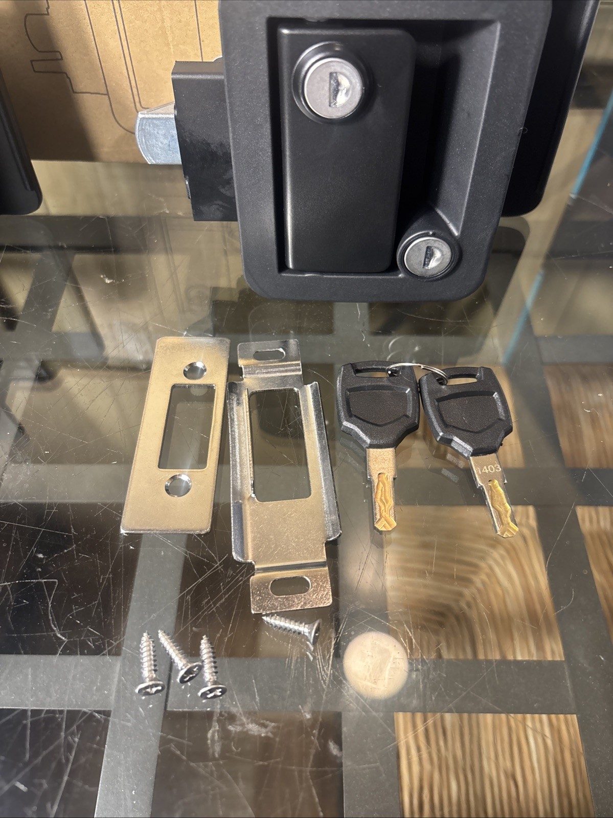 2 RV Door Lock for Travel Trailers with Paddle Deadbolt, Camper Read Description