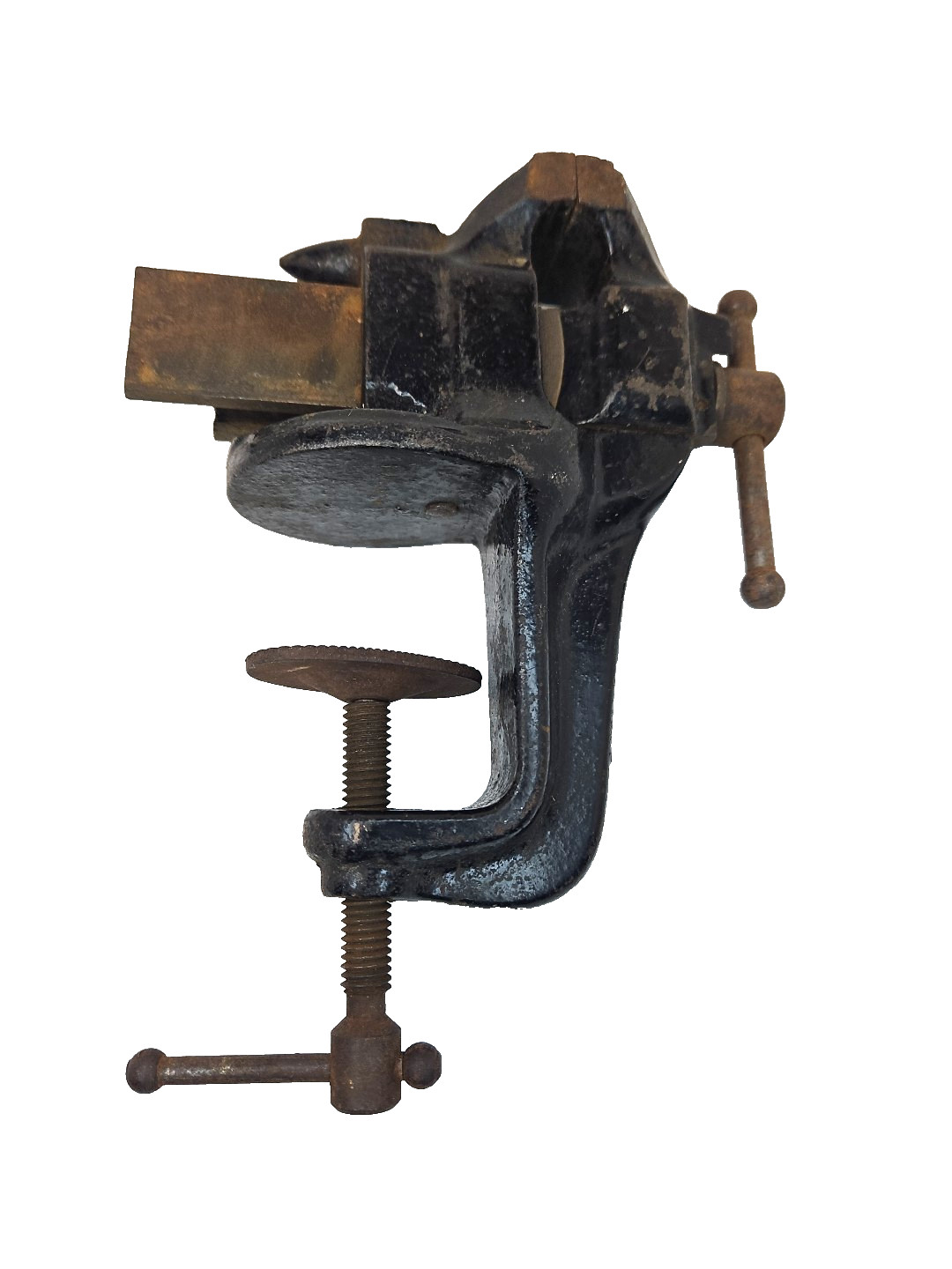 Vintage 2” Heavy Duty Clamp-on Bench Vise Very Strong