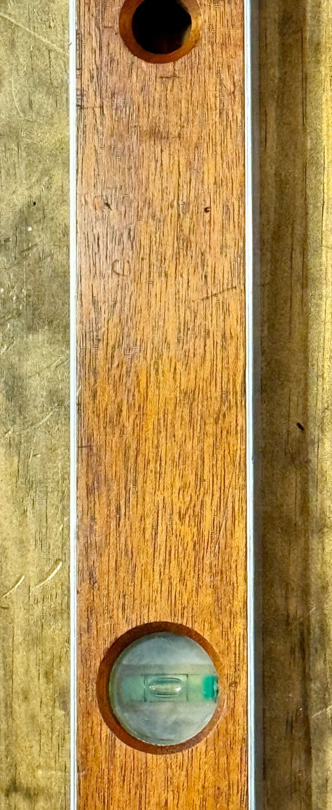Vintage Starrett Exact BC-M-48 Mahogany 48″ Spirit Level & Hard Case DR Code