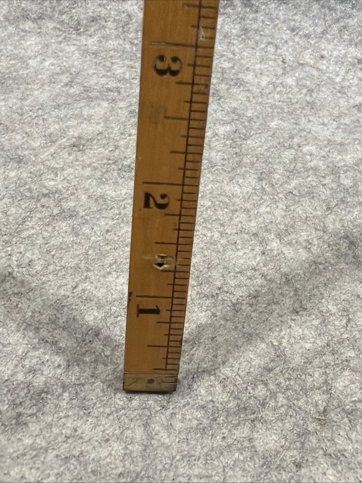 Vtg Stanley SW Sweetheart No 68A Wood Brass Folding Carpenters Ruler USA 24”