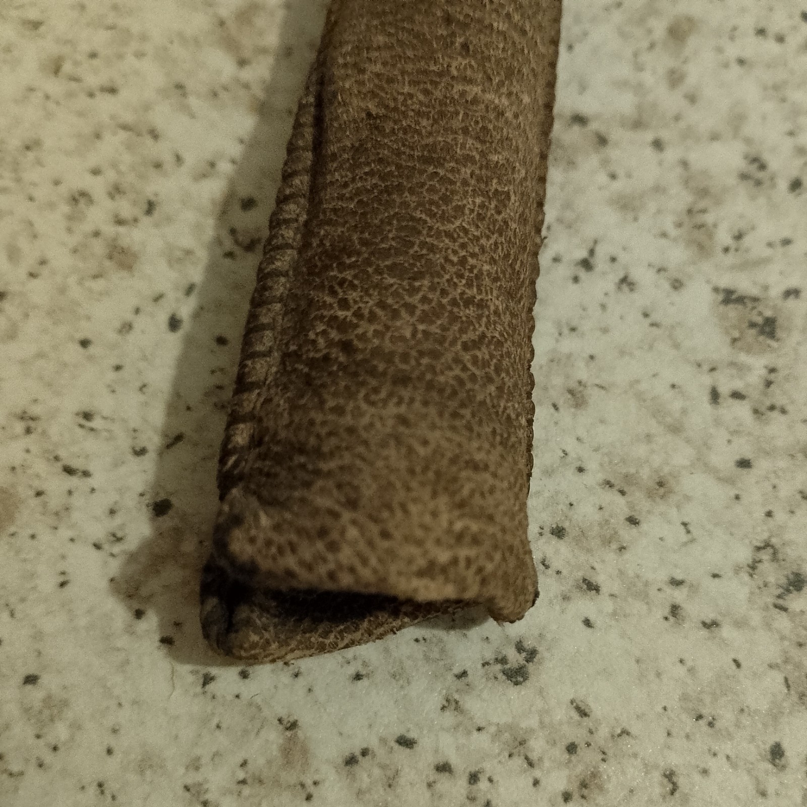 Vintage 1920s Schrader Balloon Tyre Pressure Gauge Brass Leather Sheath Case