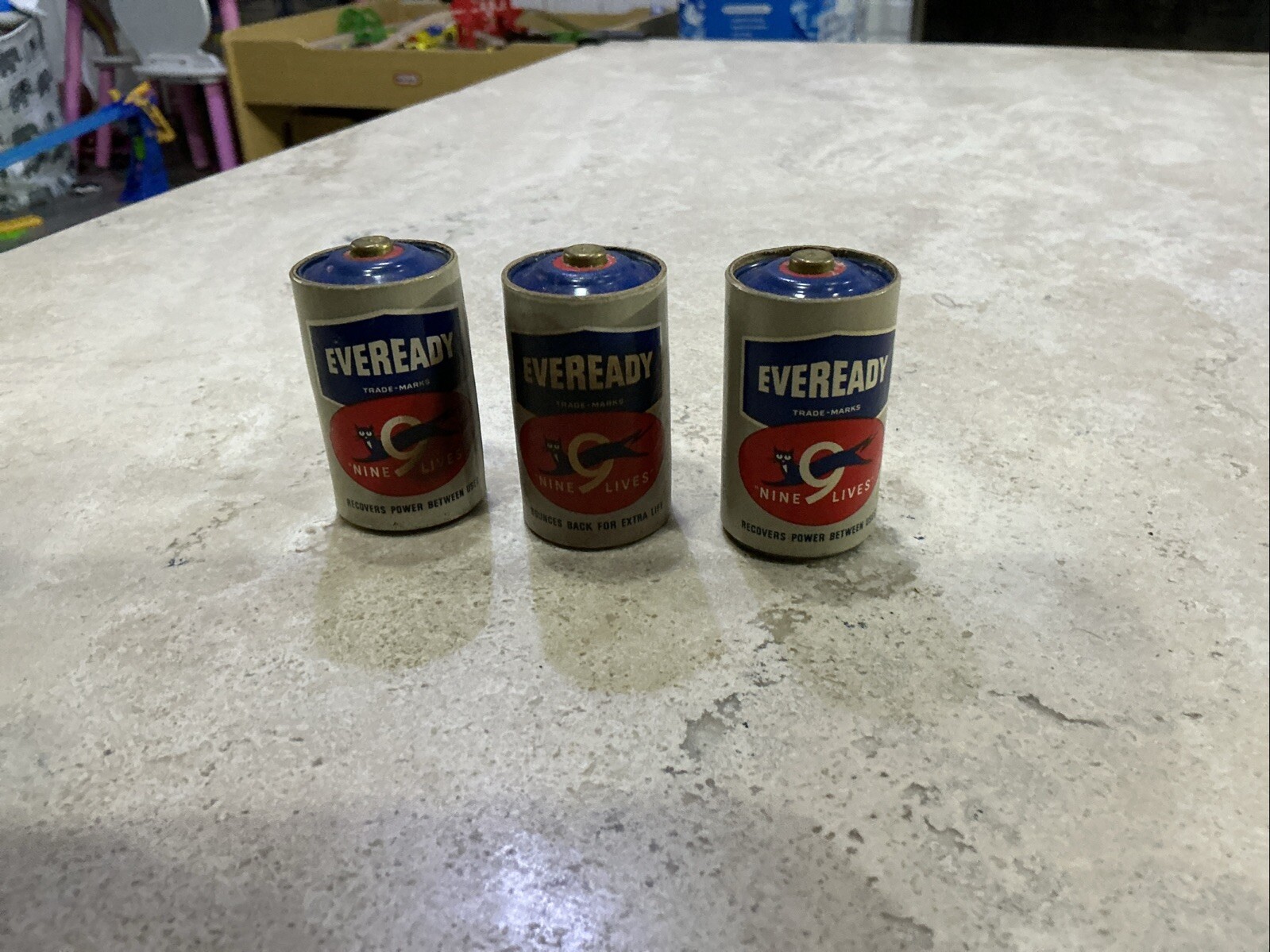 Vintage Eveready D Batteries-1952 Battery