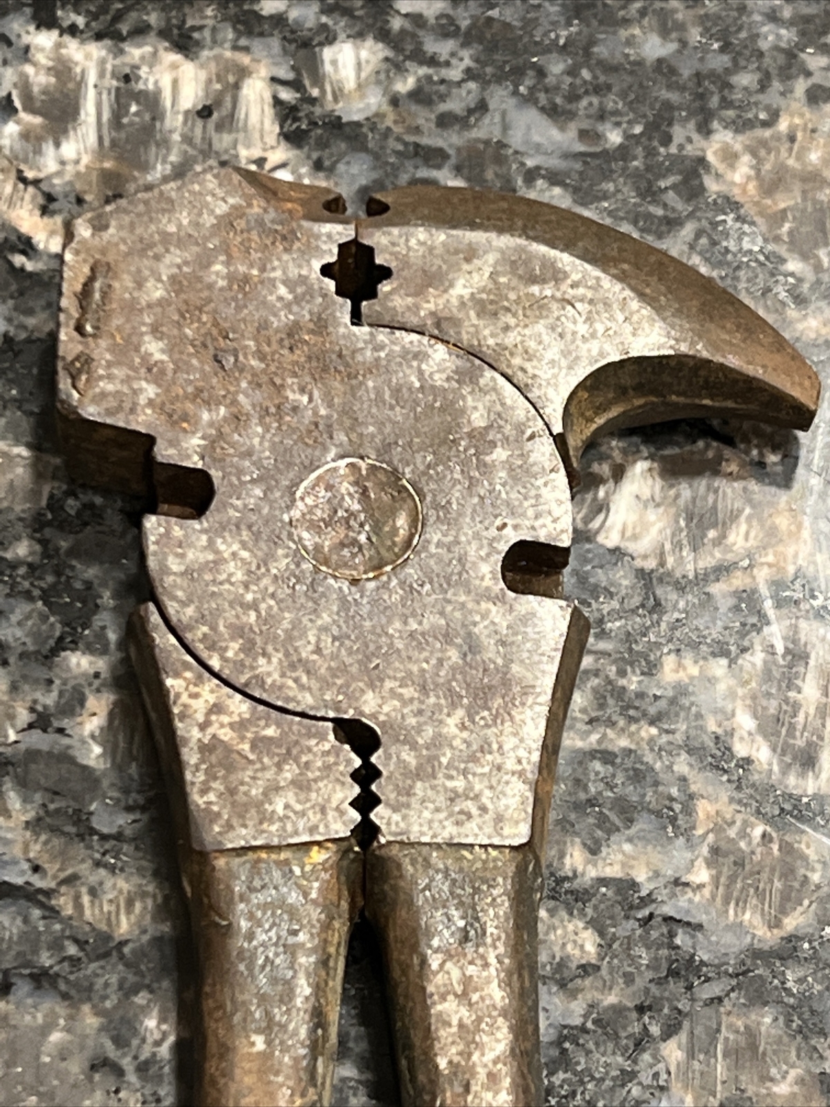 Vintage Witherby 1910 10.5” Barbed Wire Fencing Pliers Hammer Tool Farm Tool