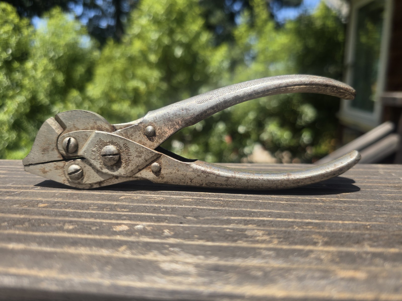 Vintage Bernard Parallel Pliers W Side Cutters Schollhorn Pat 1913