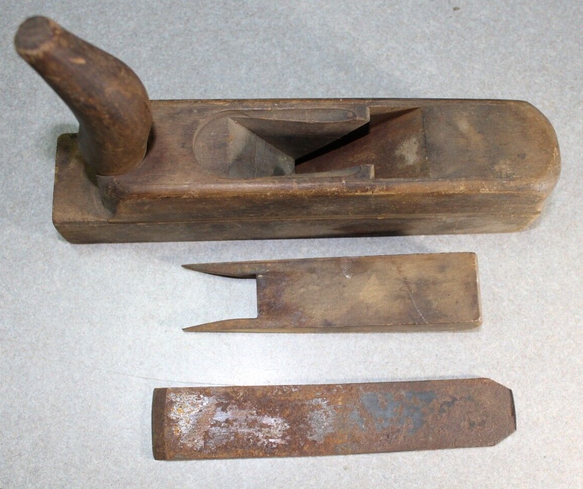 Antique WILHELM SCHMITT & Co. Wood Horn Plane