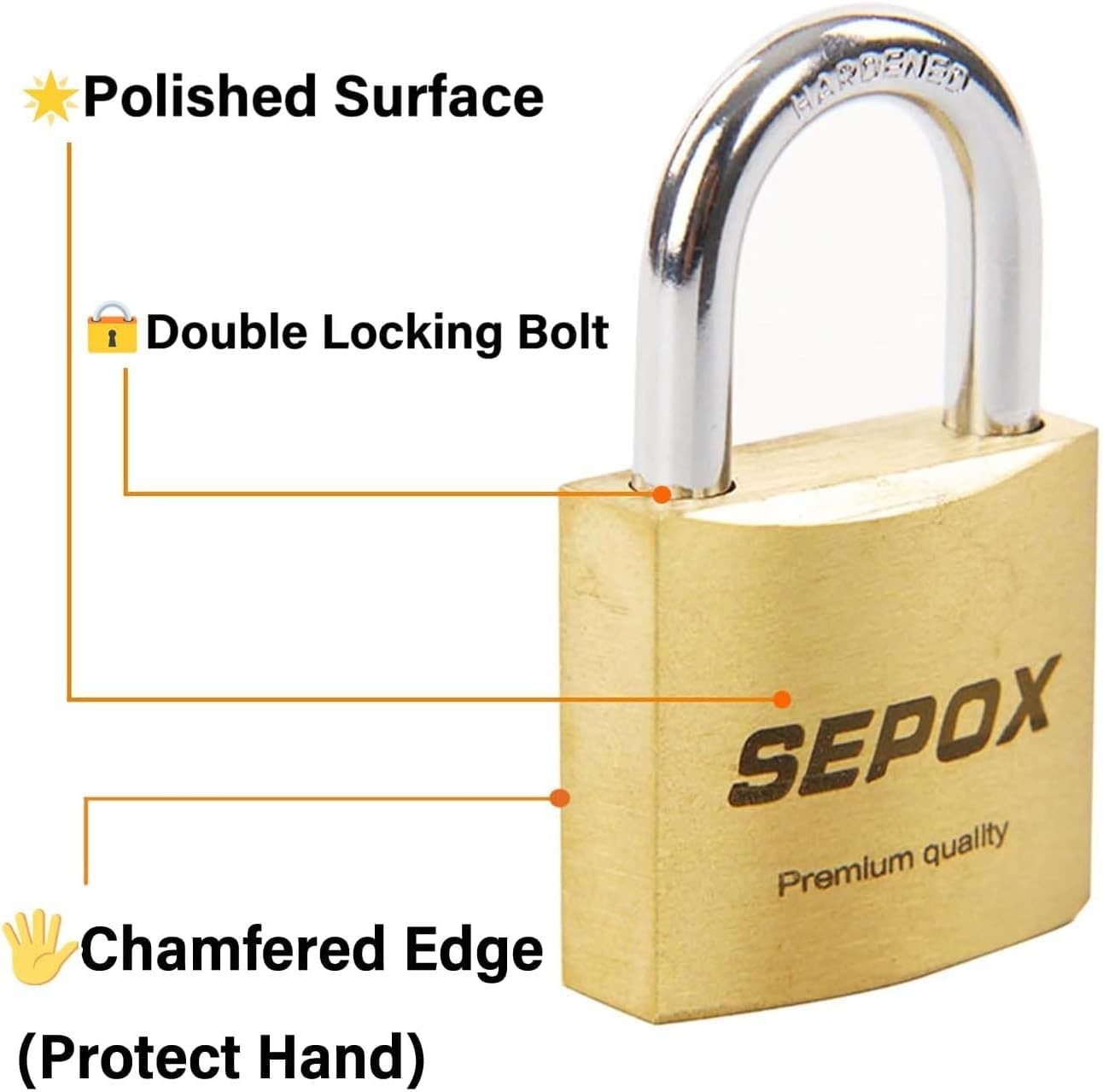 ® 3Pcs Pack Heavy-Duty Solid Brass Padlocks with Same Keys 4Pcs, Weather Proo…
