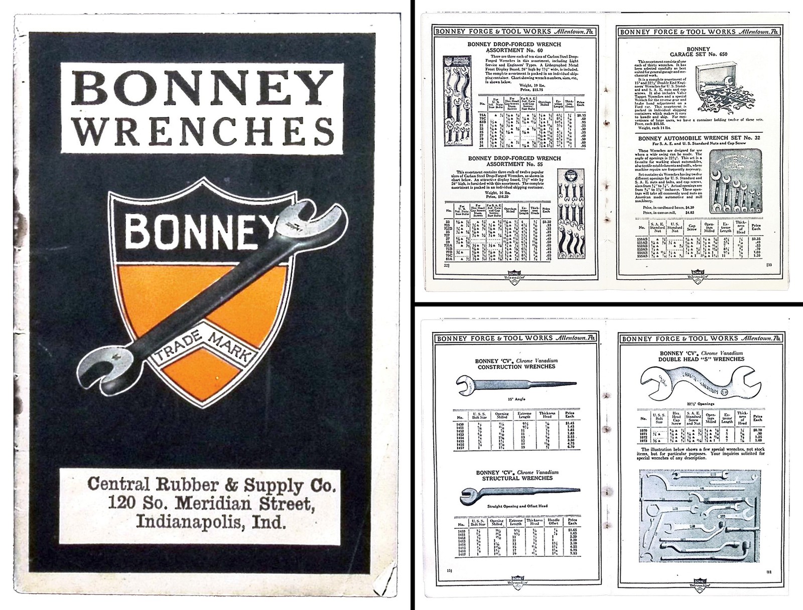 Orig. 1926 Edition Bonney Forge & Tool 40 Page Catalogue – mjdtoolparts