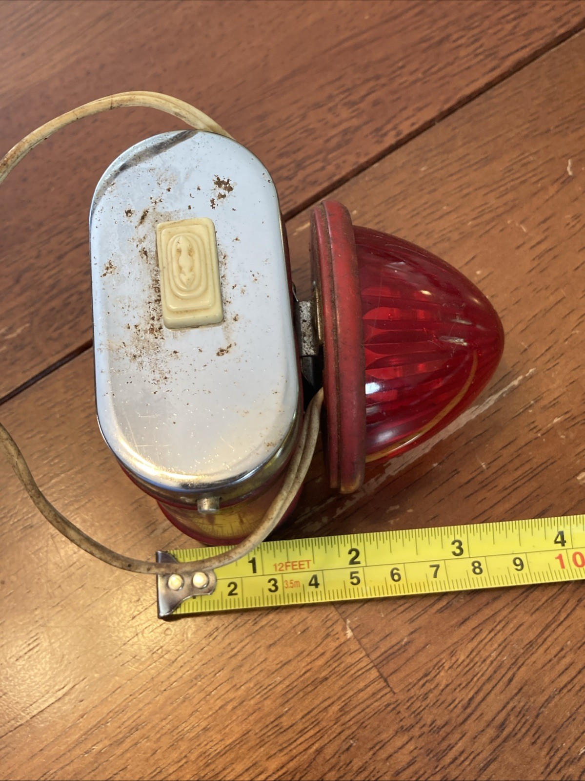 Ash Flash Vintage Explorer Flashlight 1950’s Red Signal Light Hong Kong
