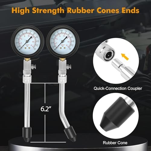 HW0130 8pcs Petrol Engine Cylinder Compression Tester Kit Automotive Normal