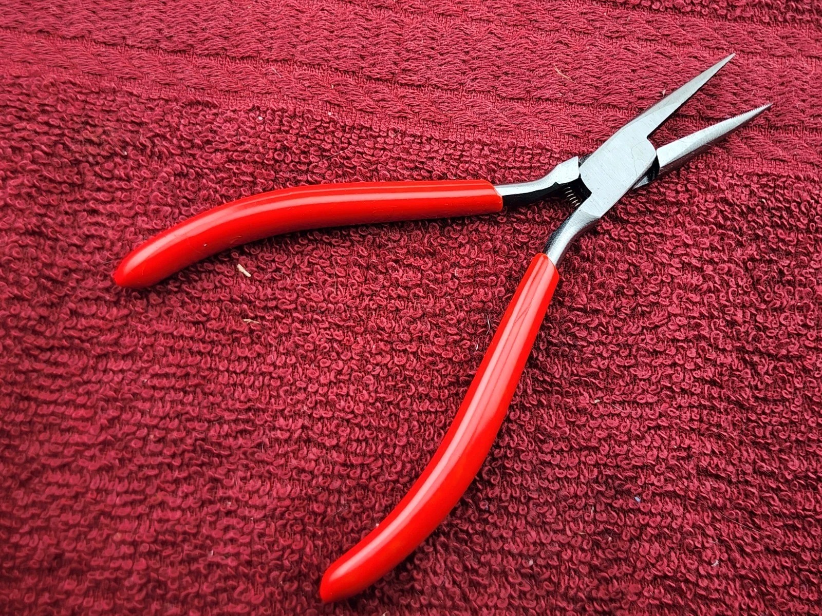 Vintage Utica 23-5 Precision Needle Nose Pliers, 3 Diamond Logo, New Old Stock