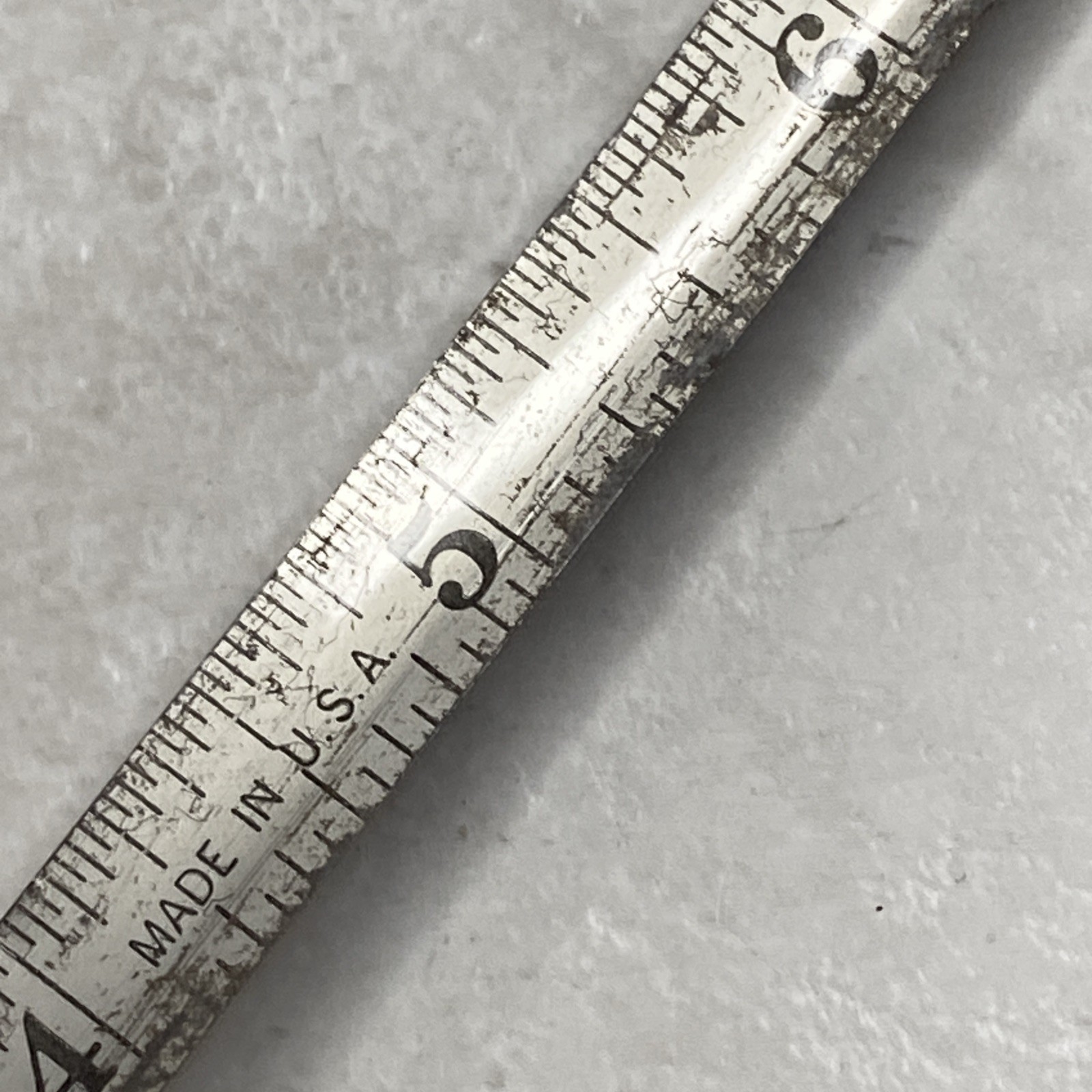 1930’s Vtg Walsco Mechanics Pal 6 Feet Metal Retractable Tape Measure USA Made