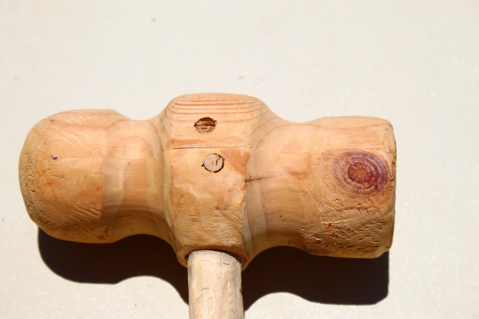 Hand made wood mallet