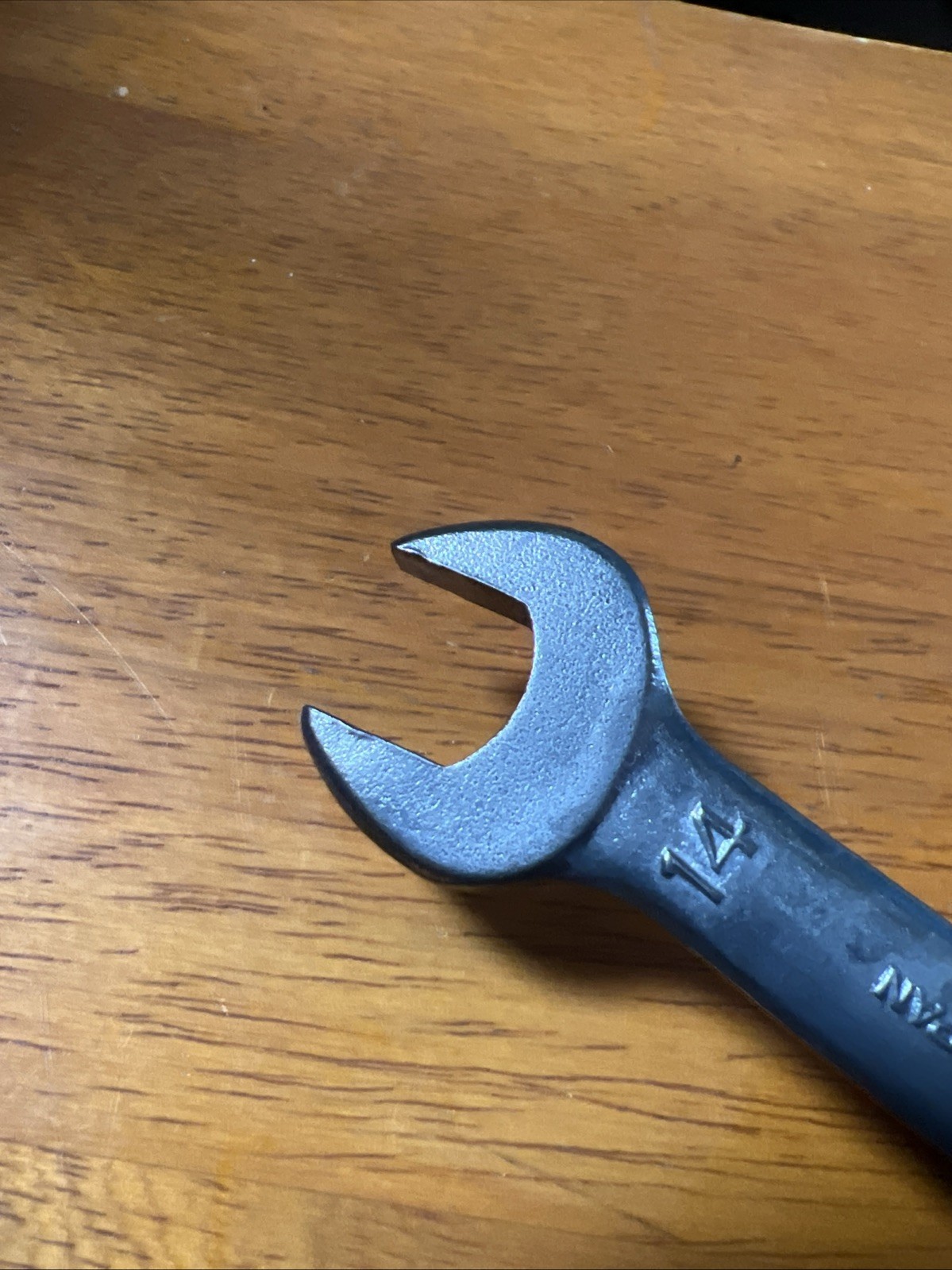 Vintage SUZUKI 14mm X 17mm Open End Hand Wrench EMBOSSED JAPAN Car Motorcycle