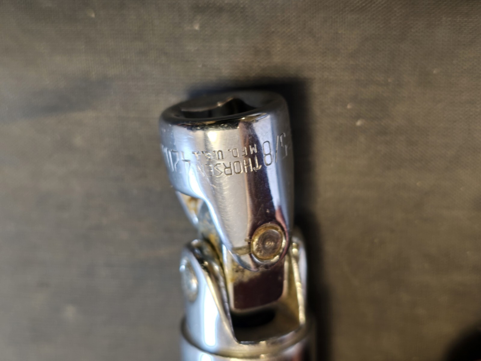 Vintage Thorsen Tools 420JR 5/8″ Swivel Socket 3/8″ Drive 6pt. USA