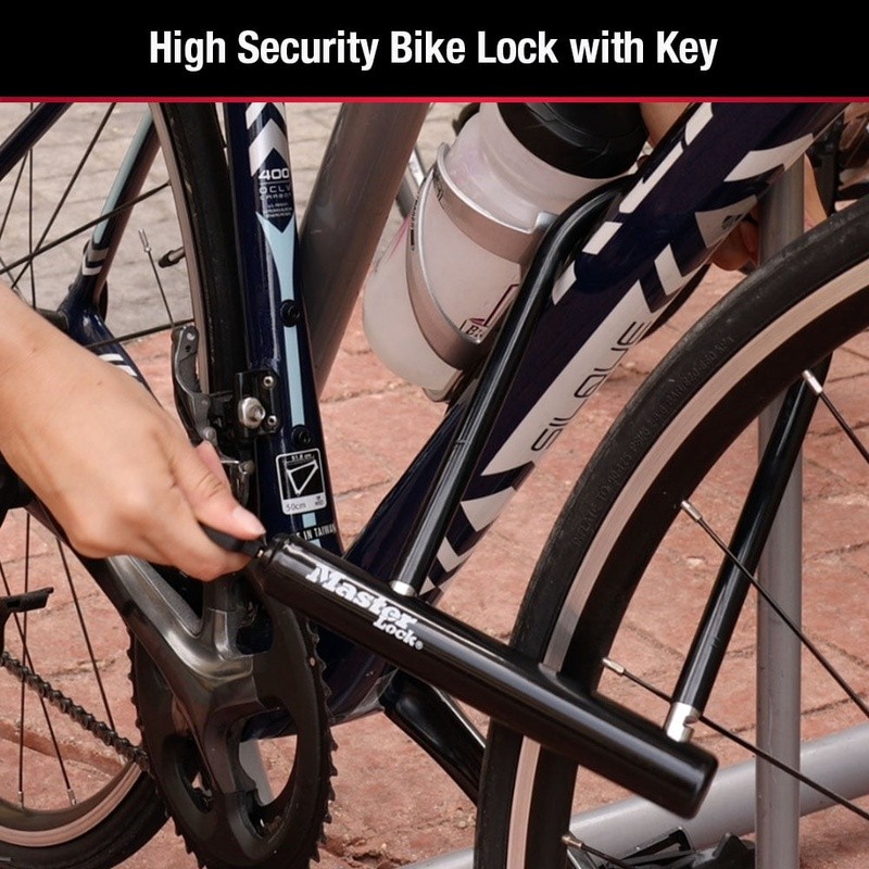 Hardened Steel U-Lock Double Locking Shackle Pick Resistant Security Solution US