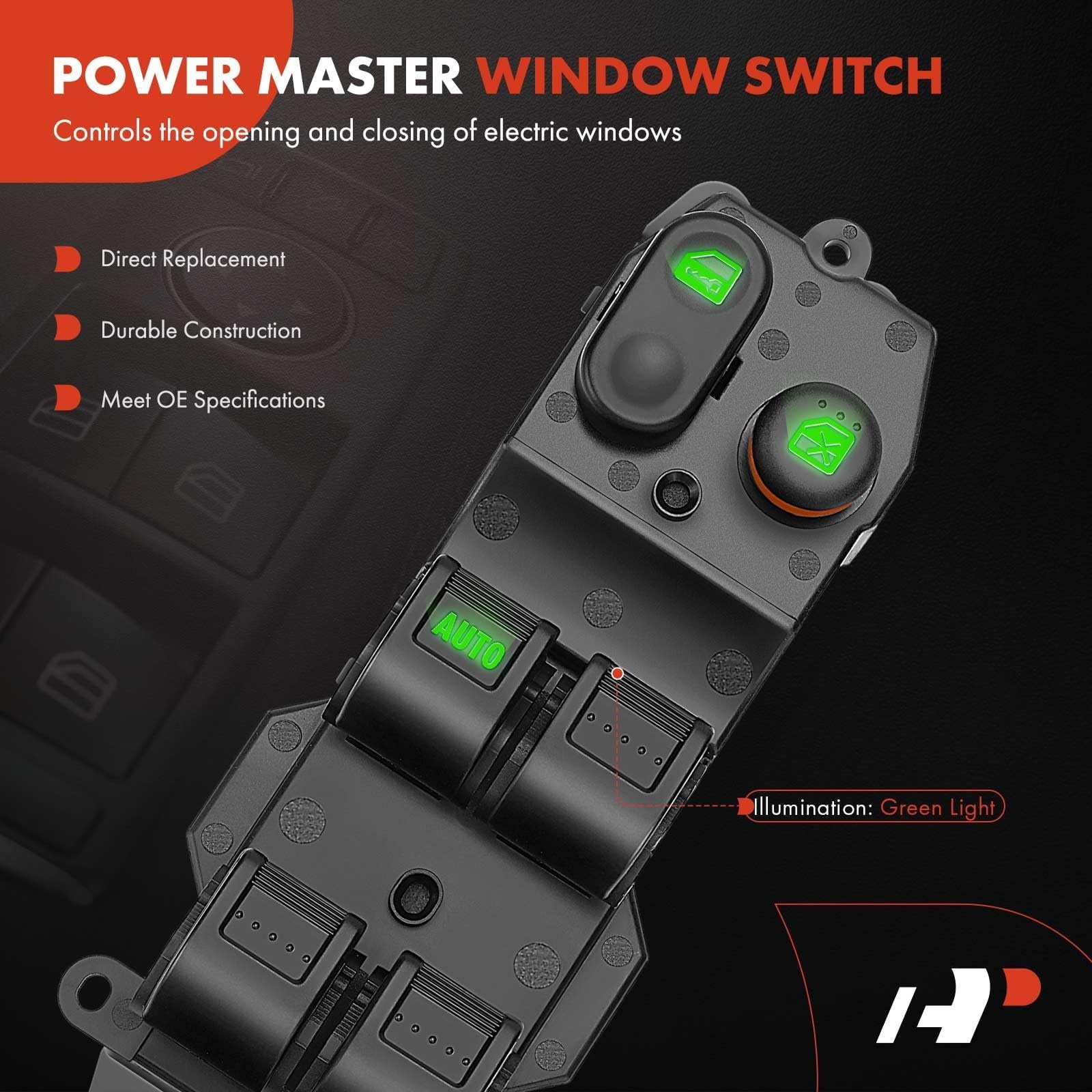 A-Premium Front Left Driver Side Power Window Switch | Compatible with Honda …
