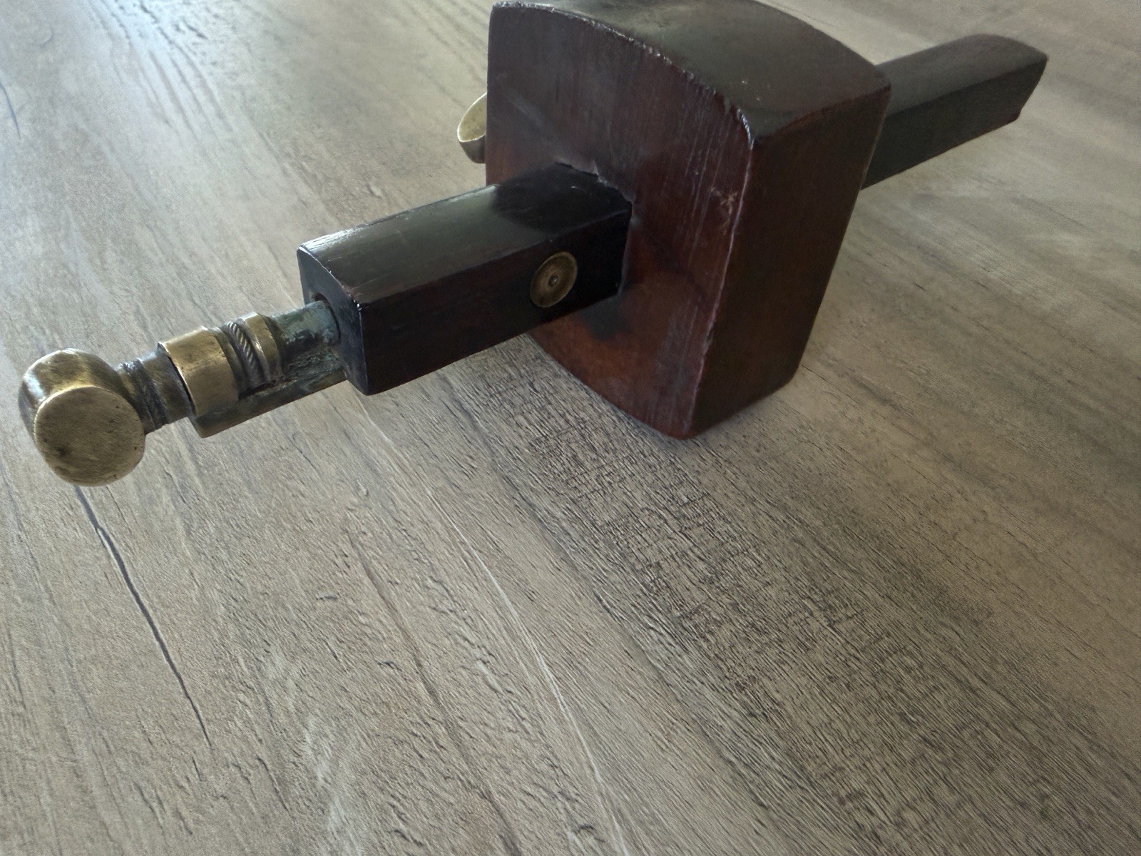 Nice Rosewood & Brass 19th Century Dual Pin Mortise Gauge Marples?