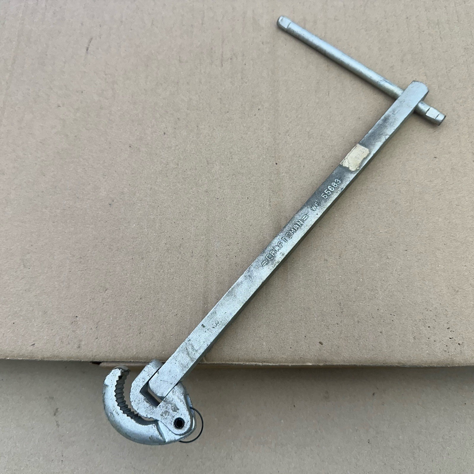 VINTAGE CRAFTSMAN 55683 PLUMBERS BASIN WRENCH – T-HANDLE VINTAGE WF USA VGUC