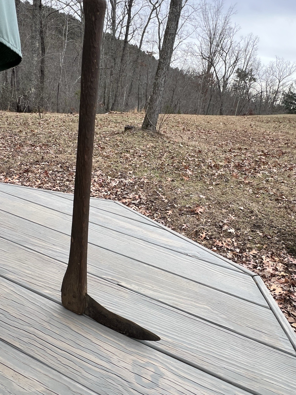 Very Old Pruning/Splitting Axe 7 Wood Handle 24 Inch With Hand Riveting