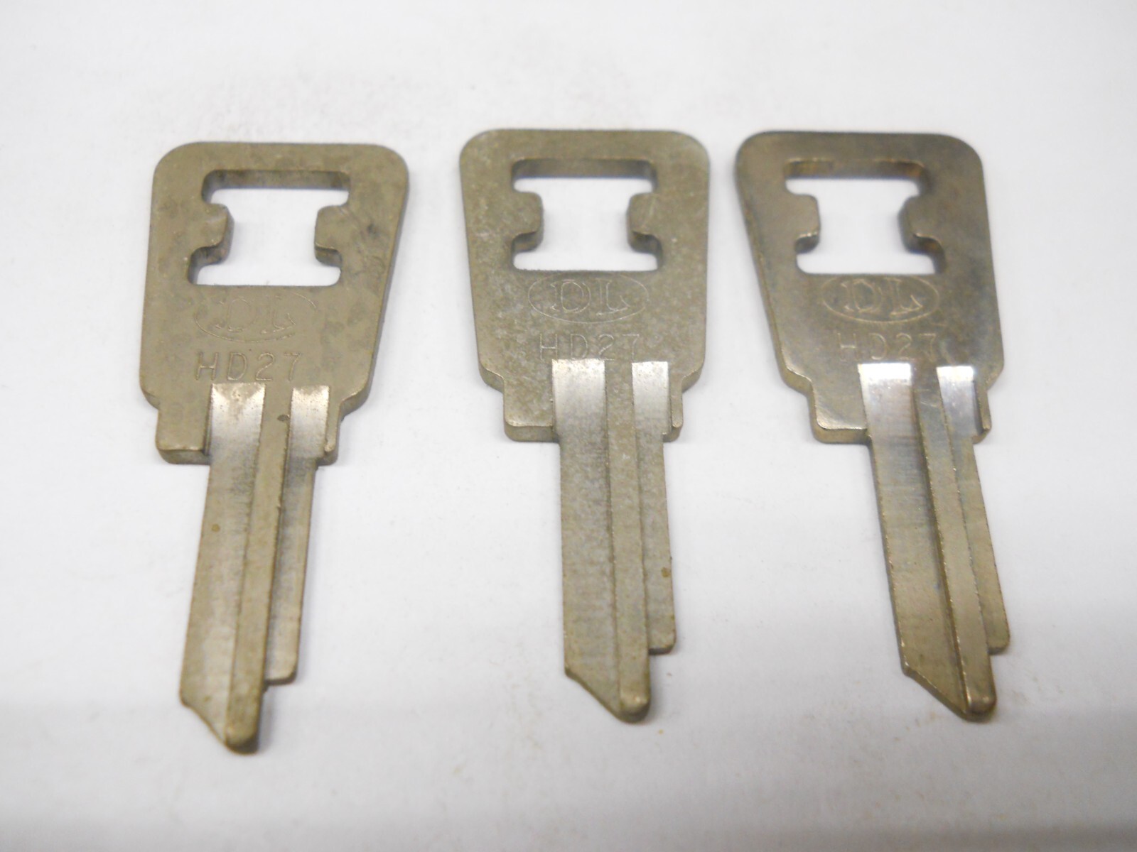D.L. HD27 Key Blank Fits Honda Motorcycle H77P Lot of 3