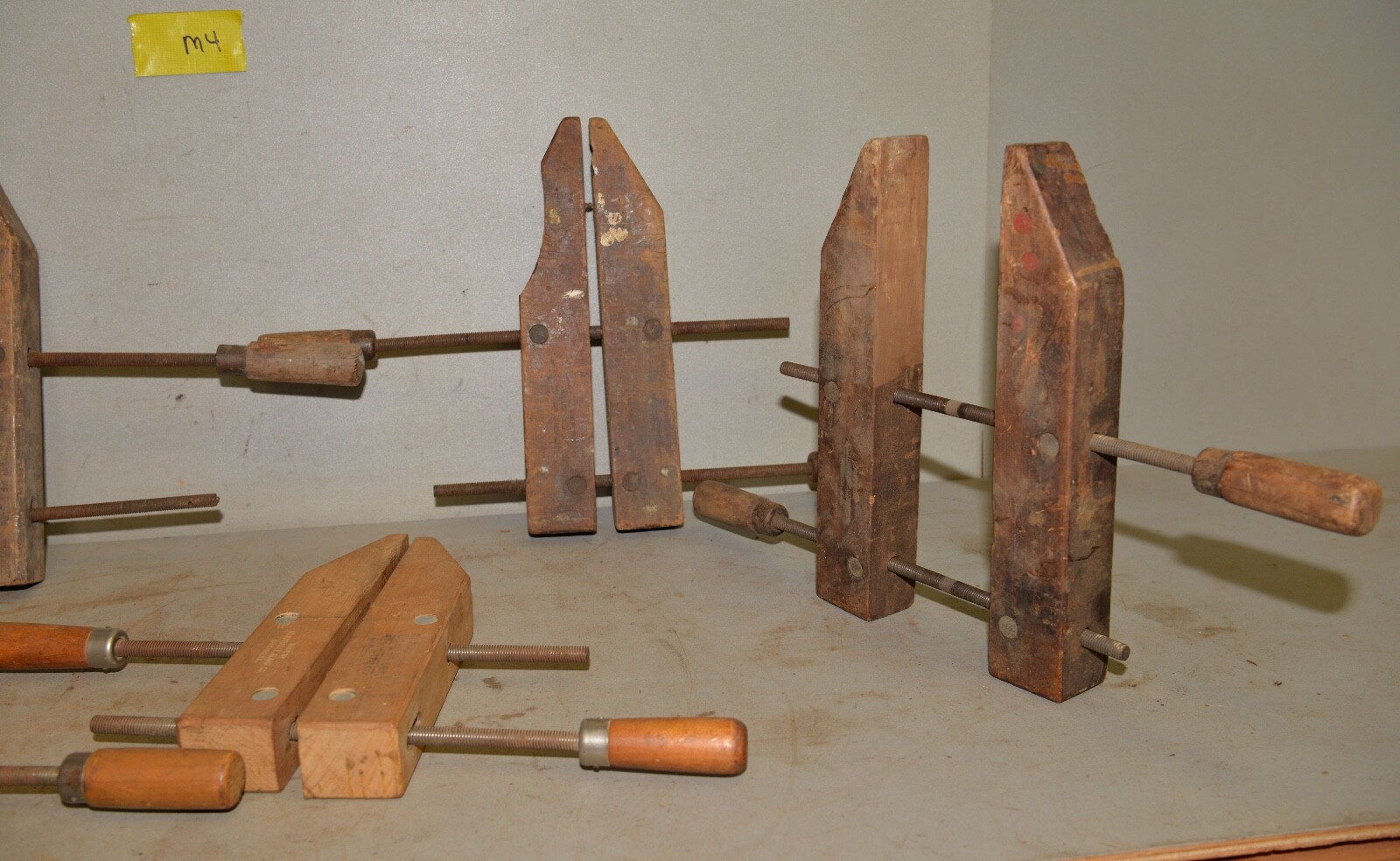 5 Adjustable Clamp Co Jorgensen & more wood workers cabinet maker tool lot M4