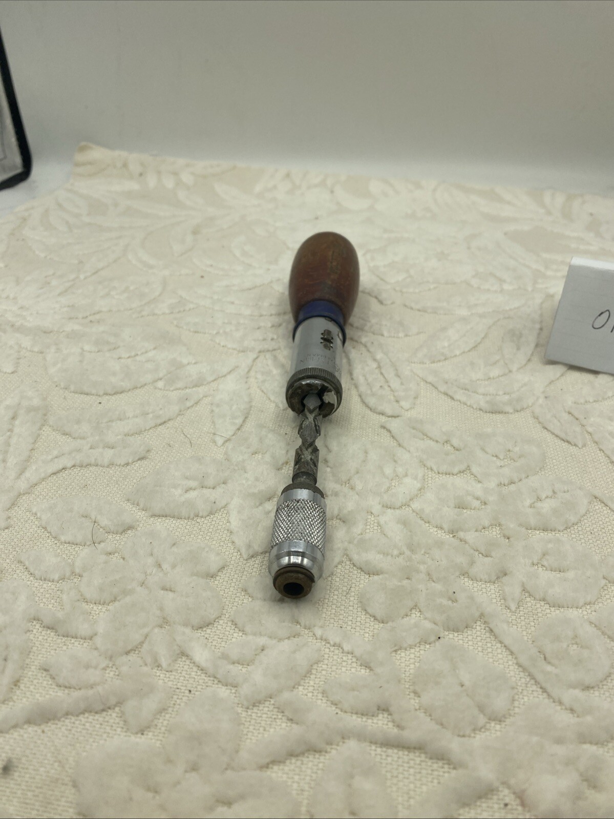 Vintage Craftsman Screwdriver Spiral Push West Germany Wood Handle 8.5”