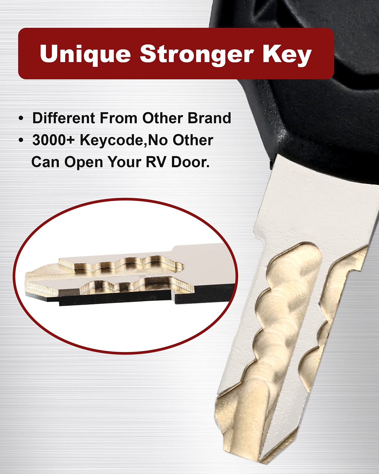 Camper Door Lock + 1-1/8″ RV Stroage Cam Lock Set,Deadbolt Lock for Entry Sid…