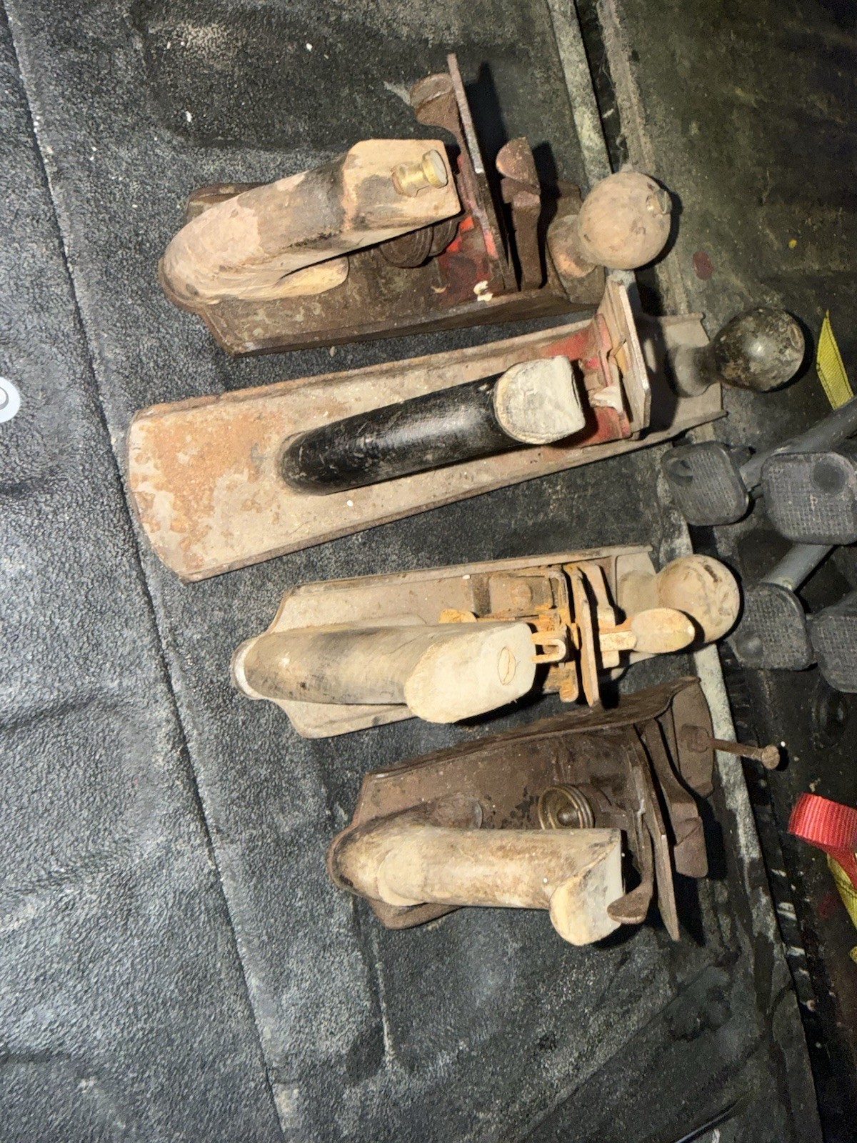 Vintage Woodworking Bench Plane Lot Fowler No 4 Hand Planes Carpenter Tool Set