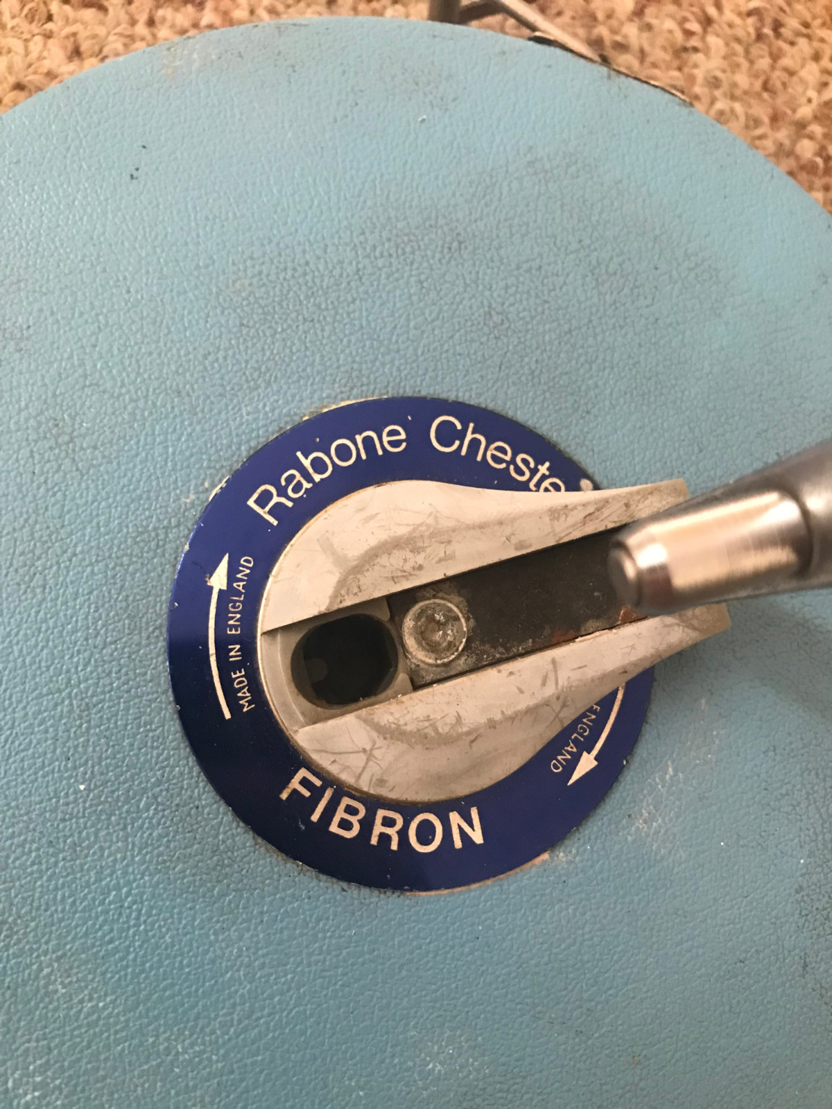 Vintage Rabone Chesterman Fibron DS4464 30m 100ft Tape Measure Made In England