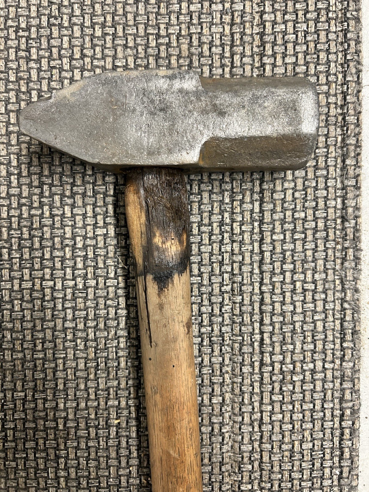 Antique Atha Tool Co 6lb 830 Blacksmith Cross Peen Hammer With Wooden Handle