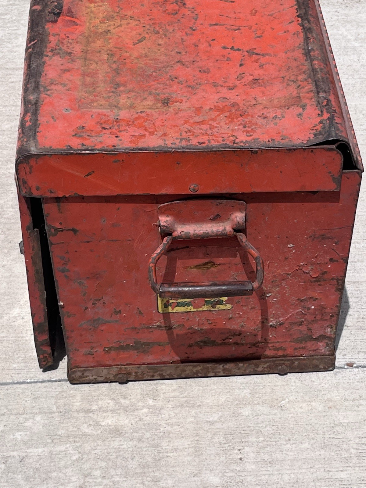 Vintage Snap On Red Large Tool Chest Box 6 Drawers 26” Wide 12” Deep 14.5”tall