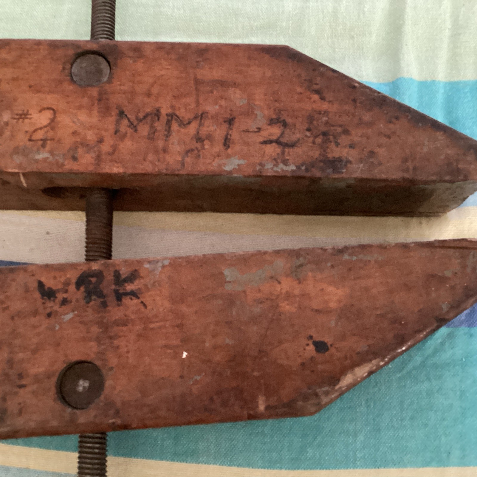 Wetzler Clamp Co. Inc. R12 12” Vintage Wood Clamp Long Island City N.Y. 11101